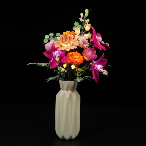 BRIKSMAX Kit d’éclairage à led pour LEGO The Botanical Collection Le joli bouquet de fleurs roses - Compatible with Lego 10342 Blocs de construction Modèle- Pas inclure l’ensemble Lego