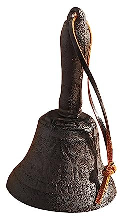 MAGICLULU Cloche à Main Rétro en Métal Vintage, Cloche De Table Décorative, Sonnerie De Service Portable, Couleur Aléatoire, Adaptée à La Maison Restaurant, Accessoire Unique