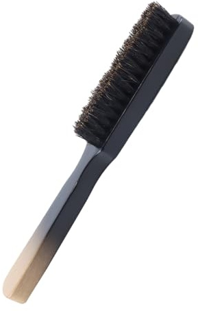 ACOLY Professionell skäggborste Naturhåriga vildsvinsborst Fade-borste för män Ansiktsrakning och styling Skäggborstar i massivt trä