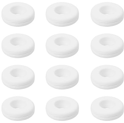 Raqueta Shock Control 12pcs Amortiguadores de vibración de silicona para un rendimiento óptimo del tenis (blanco)