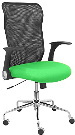 Piqueras Y Crespo (PIQU7) Silla Minaya Respaldo Malla Negro Asiento Bali Verde Pistacho