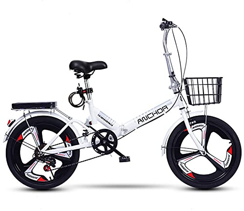 ZLYJ Bicicleta Plegable Frenos De Disco De Cambio Bicicleta Pequeña Adecuado para Caminos De Montaña Y Caminos De Lluvia Y Nieve Aleación De Aluminio Bicicleta Plegable 20 Pulgadas C,20 in