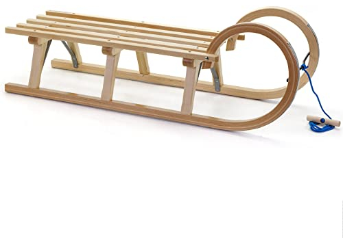 HolzFee Baran S 110 Hörnerschlitten Schlitten Buche Hartholz