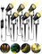 ECOWHO Gartenbeleuchtung 6er Set Gartenleuchte mit Erdspieß, IP65 Wasserdicht LED Gartenstrahler mit Stecker, Warmweiß Scheinwerfer Gartenlampe Wegbeleuchtung Ideal für Garten,Bäume,Hecken