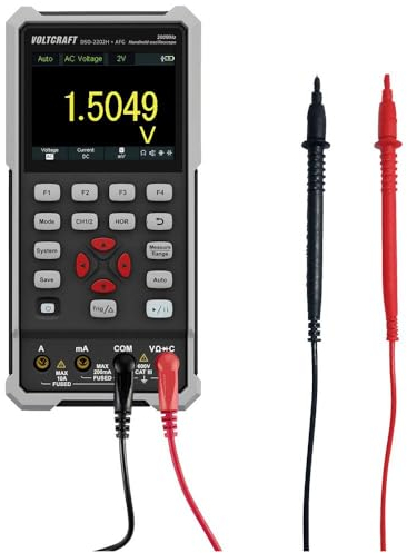 VOLTCRAFT DSO-2202H + AFG Hand-Oszilloskop 200 MHz 2-Kanal 1 GSa/s 8 kpts 8 Bit Handgerät 1 St.