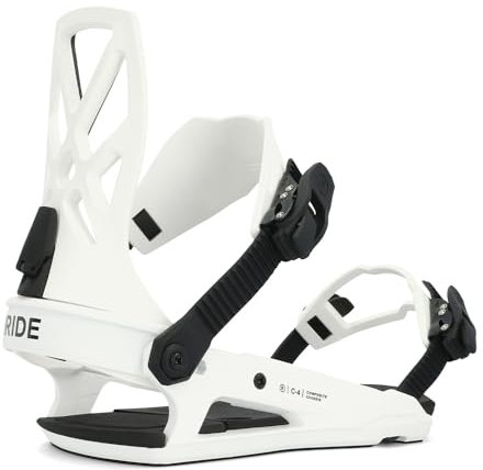 Ride C-4 Herren Snowboard-Bindungen, L, Weiß