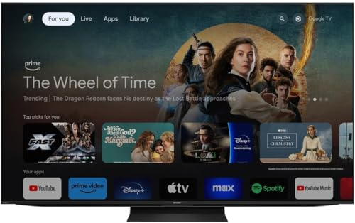 Sharp 75 Class (74.5 Diag.) AQUOS XLED 4K Ultra HD Mini LED Google TV (4T-C75FV1U)