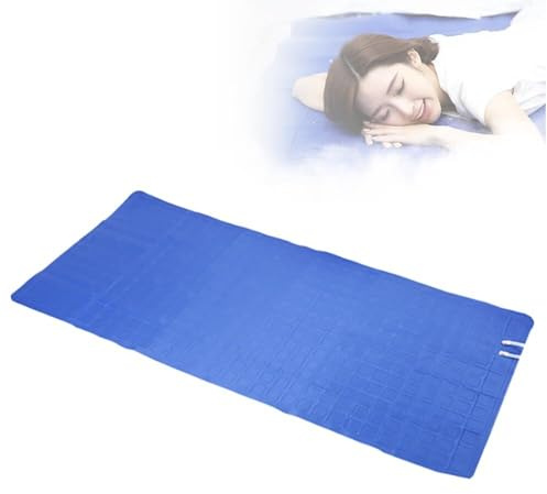 MAHWER Cuscino refrigerante (senza macchina), topper per materasso refrigerato, sistema di raffreddamento ad acqua, tappetino per ghiaccio estivo per dormienti caldi e sudorazione notturna (dimensioni