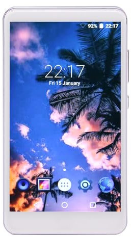 Reproductor MP4 con Bluetooth y WiFi, Reproductor MP4 WiFi con Cámara Reproductor de Audio Digital Reproductor de Música Portátil Pantalla Táctil Completa de 5 Sonido HiFi,