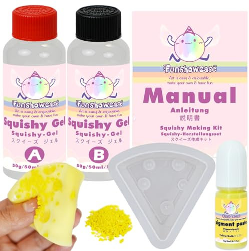 Taba Squishy Cheese Kit Gel+Silicone Mould+Pigment+Sprinkles