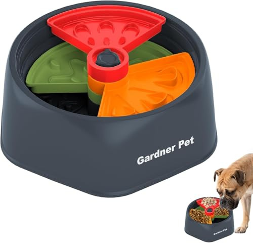 Gardner Pet - Comedero Antivoracidad para Perros y Gatos, Cuenco Interactivo de Alimentación Lenta para Mascotas Adultas y Cachorros (Talla M)