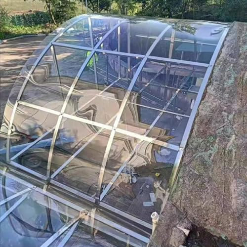 Pannelli in policarbonato da 1,2 mm, trasparenti, piastre di illuminazione naturali per serre, resistenti ai raggi UV e agli urti, tetti di ricambio, casette da giardino, 1,82 m x 4 m