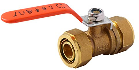 SHINEOFI Vanne Arrêt Laiton Pour Chauffe-eau Vanne à Boisseau Sphérique Avec Clapet Anti- Et Clapet De Surpression Corps à Trois Voies