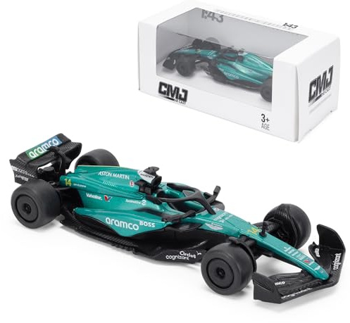 Aston Martin AMR24 F1 2024 1:43 Scale Die-Cast Model Car - Fernando Alonso Edition | Detailed Collectors Edition Diecast | Official Licensed Product