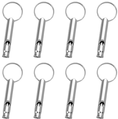 Qylazune 8 Pcs Dog Whistles For Recall Dog Whistle To Stop Barking For Coaches, Teachers, Or Outdoor Enthusiasts, Durable Pet Training Tool For Most Breeds