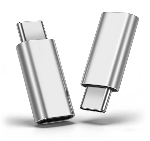 HAUXGOGO Adaptador Compatible con Lightning a USB-C (2 Pack)