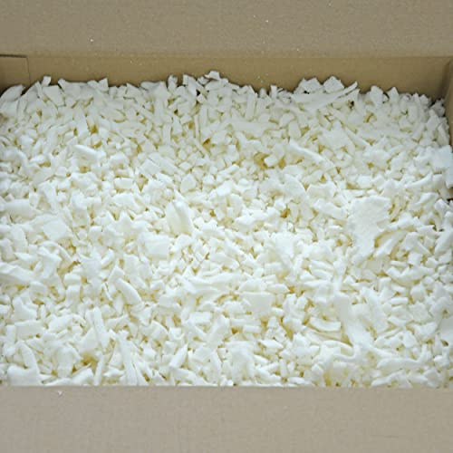 Nurtextil24 Visco Flocken Kissenfüllung 1kg 3kg 5kg Kissen Füllmaterial Bastelmaterial Visco Memory elastische Schaumstoffflocken 1,5kg