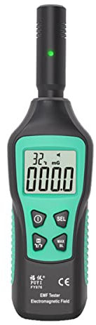 RANRAO Geiger Compteur de radiations, compteur de champs électromagnétiques LCD numérique portatif excellent testeur pour inspections électromagnétiques à domicile, bureau, vert