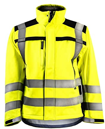 Step Ahead Hi Visibility Softshell Jacket (Yellow, L)