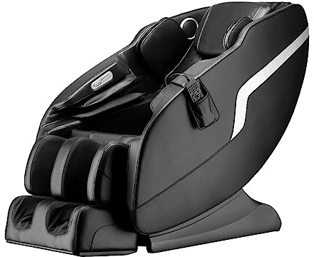 Luxus Massagesessel Konstanz Shiatsu Zero Gravity Leder schwarz mit Rollentechnik Massage Heizung Armmassage Sessel für Wohnzimmer günstig bequemer moderner Fernsehsessel Ledersessel