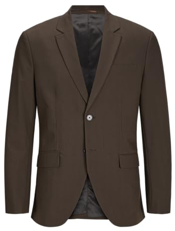 JACK & JONES Jprbushwick Harry Blazer Slim Fit, Slate Black/Checks: Slim Fit, 56