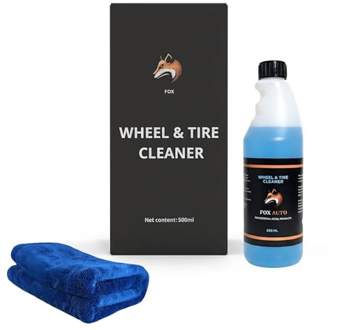 FOX – Limpiador de Llantas para Coche 500 ml | Elimina Carbonilla y Suciedad | Fácil Aplicación y Acabado Brillante | Aroma Perfumado | Producto Profesional Fabricado en España.