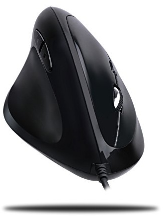 Adesso Imouse E7 Ergonomic Mouse for Left Hand, Black