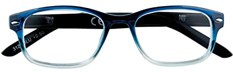 Zippo Occhiali da Lettura, Realizzati con Montatura dalle Linee Morbide, Ideale per Uomo e Donna, Diottria +1.50, Color Blu Sfumato