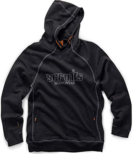 Scruffs Men's Trade Workwear Hoodie, Black, XXL UK