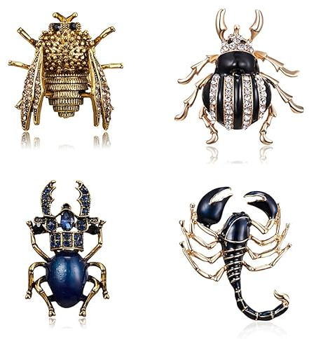 Brosche Käfer Broschen Pin Mode Skorpion Zikade Marienkäfer Schal Clip Brosche Bouquet Tier Anzug Mantel Kleidung Zubehör