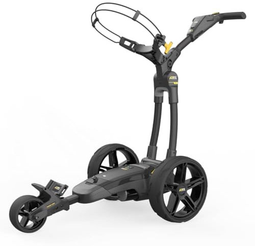 PowaKaddy Unisex FX1 Lithium Golf Trolley - Black/Yellow - One Size