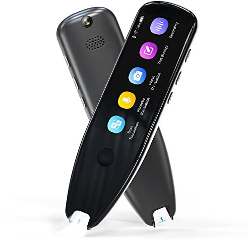 Adelagnes X5 Pro Übersetzungsstift Scannen,112 Sprachen Übersetzungsstift,Text-zu SpracheÜbersetzer Sprachübersetzer Gerät,OCR Übersetzungsstift für Schüler Kameraübersetzung für Lernen und Treffen