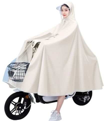 Wcxixo Cycling Rain Poncho,Electric Scooter Rain Coat,Waterproof Cape,Reusable Hooded Wheelchair Rain Cover,for Men Women Adults