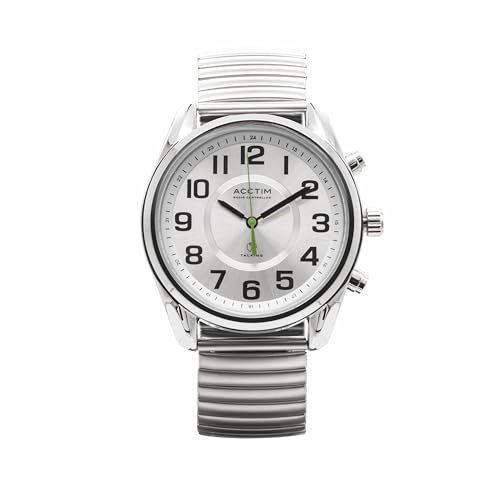 Acctim 60377BRA 'Minmere' 41mm Gents RC Talking Watch with Silver Dial