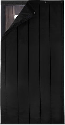 BXI Manta gruesa de aislamiento acústico para puertas, 95 x 220 x 2 cm, barrera acústica para ventanas, separador acústico para casa, protección contra el ruido de la pared para dormitorio y estudio