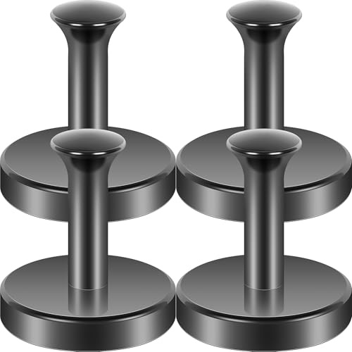 Neosmuk magnetisk klädkrok, 50 kg, svart, 4-pack