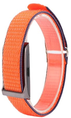 Wakects Braccialetto Intelligente per la Salute, Fitness Tracker con Cardiofrequenzimetro e Rilevatore del Sonno 10 M Impermeabile 40 Giorni in Standby per attività Sportive All'aperto (ORANGE)