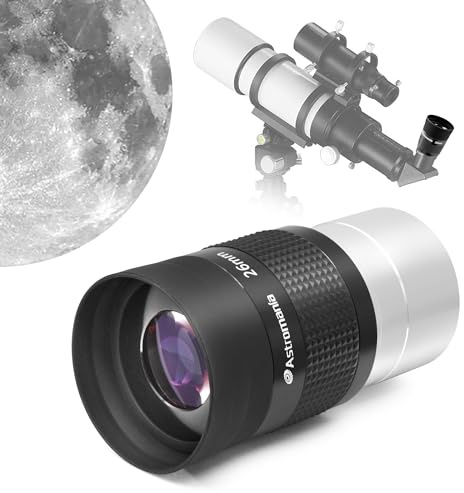 Astromania Telescope Eyepiece 2 inch, Wide Angle Kellner Eyepiece 55 Degree 26mm Telescope Lense, Fully Multi-Coated Eyepiece Telescope Accessories with Filter Thread for Astronomical Observation
