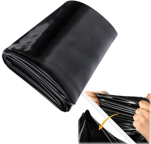 Pond Liner 1x1m 3x3m 7x7m 0,12 Mm Pond Lining Perfect For Garden Ponds, Water Features, Koi & Fish Pools, Wildlife - Heavy Duty HDPE Material - UV And Tear Resistant, Flexible ( Size : 1x1m/3x3ft )