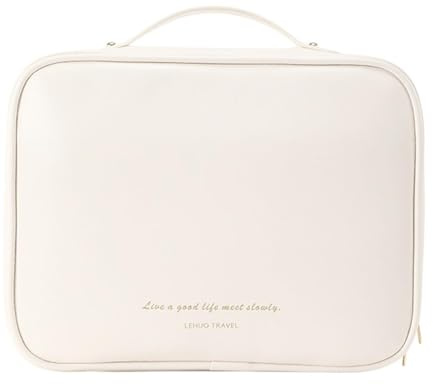 Beauty case da viaggio, beauty case, beauty case portatili, organizzazione cosmetica da viaggio, grande capacità per polveri, eyeliner e rossetti pressati, bianco, vedi descrizione, Vedi descrizione
