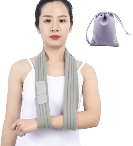 Belligern Arm Sling, Adjustable Shoulder Sling, Arm Sling for Shoulder Injury, Breathable Shoulder Support for Wrist Fracture,Shoulder Injury,Elbow,Wrist, Arm Support for Men Women with Storage Bag