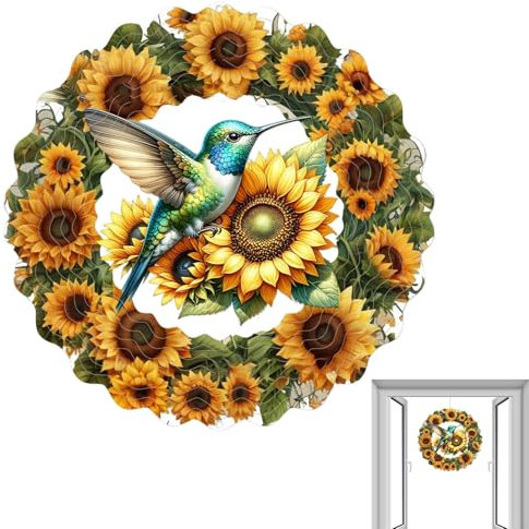 Éolienne de jardin | Éolienne à suspendre pour extérieur – Ornement artistique pour cour, décoration de maison, terrasse, pelouse, femme, grand-mère, épouse, anniversaire, vacances