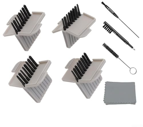 Paquete de 36 protectores de cera para audífonos, filtros de cera para audífonos Phonak Cerustop, juego de herramientas de limpieza con cepillo aplicador, paño de microfibra, protección contra la