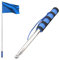 UYVPAER 2,5 M Extensible Mastil Bandera, Astas Bandera Telescópicas, Color Azul, Para Guías De Viaje, Camping, Profesores, Excursiones, Competiciones (Azul)