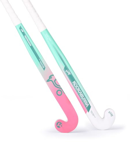 Kookaburra Unisex Jugend Twist Hockey Stick Hockeyschläger, Blaugrün/Rosa/Weiß, 28 Light