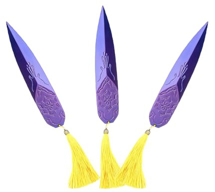 3-Piece Zoey's Fantasy Weapon Prop Replica Set For Cosplay Halloween Inspired | Lightweight Safe ​Darts​ For Role Play