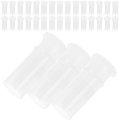 ORFOFE 100 Pezzi Fischietti per Giocattoli in Plastica Bianco per Riparazione e Sostituzione, Creatività Fai da Te per Giocattoli e Peluche, Accessori per Viaggi