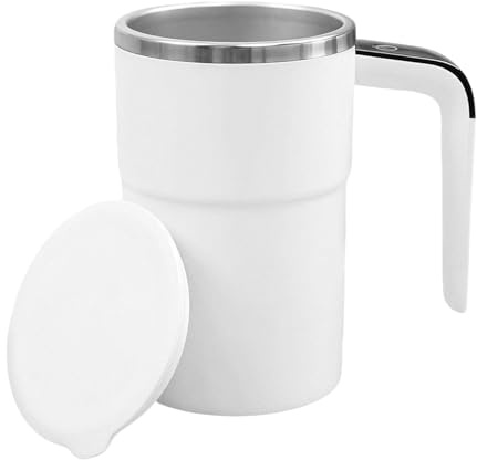 Självrörande Mugg För Kaffe, Temperaturvisare Och Automatisk Omrörare, Själv Rörande Kaffemugg, för Mjölk Varm Choklad Drycker och Drickor