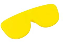 Lups – Funda para Gafas de Vista o Sol de Silicona Flexible, Ultraligera - 29g - Protección Resistente y Lavable, Diseño Universal Adaptable, Estuche Compacto | Amarilla