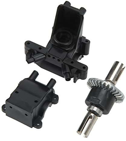 Alomejor Ensemble de Boîtes de Vitesses Différentielles de Voiture RC, Pièces de Rechange en Plastique et Acier Inoxydable pour Véhicules Télécommandés 12428 12427